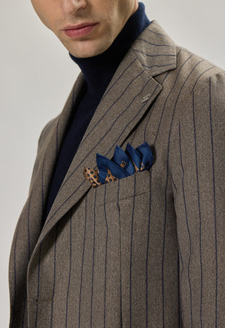 Single-Breasted Pinstripe Jacket