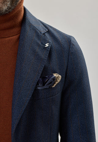 Single-Breasted Pinstripe Jacket