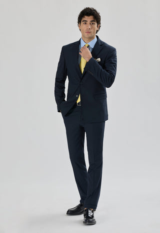 Classic Single-Breasted Worsted Wool Suit