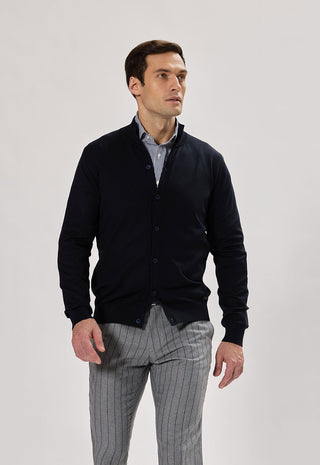 Cardigan Neck con Bottoni