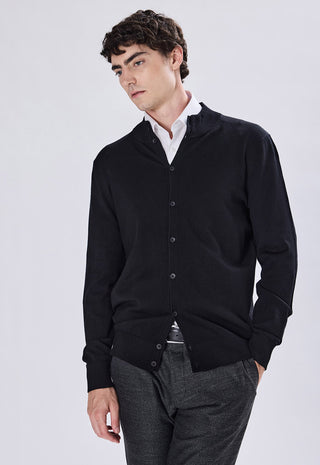 Cardigan Neck con Bottoni