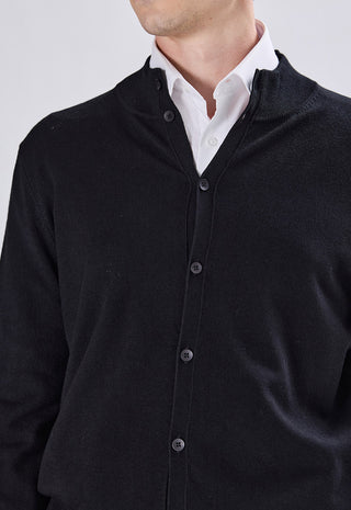 Cardigan Neck con Bottoni