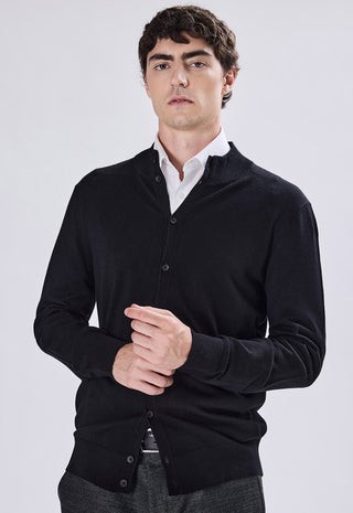 Cardigan Neck con Bottoni