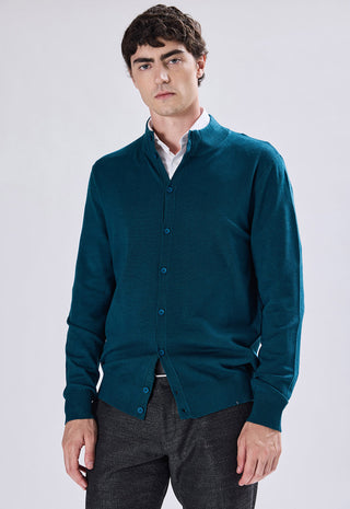 Cardigan Neck con Bottoni