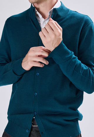 Cardigan Neck con Bottoni