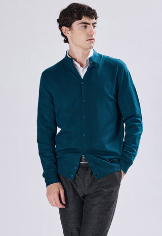 Cardigan Neck con Bottoni