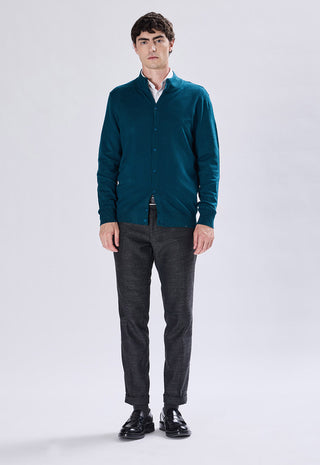 Cardigan Neck con Bottoni