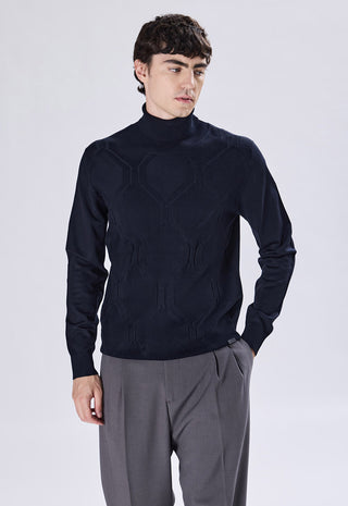 Geometric Pattern Turtleneck
