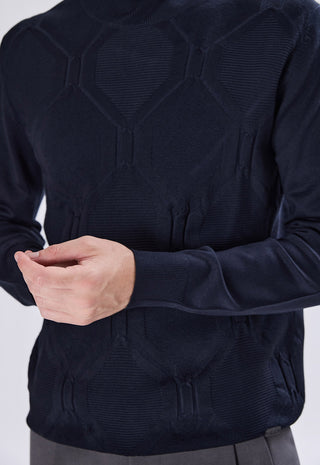 Geometric Pattern Turtleneck