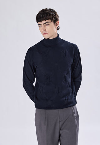 Geometric Pattern Turtleneck