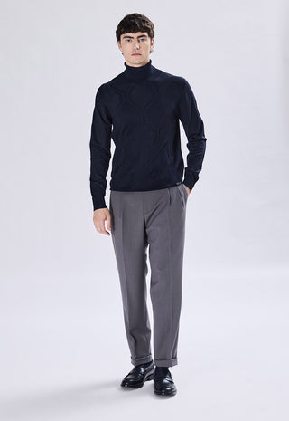 Geometric Pattern Turtleneck