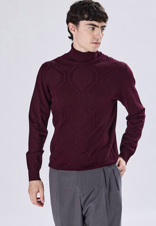 Geometric Pattern Turtleneck