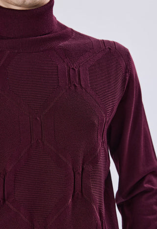 Geometric Pattern Turtleneck