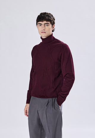 Geometric Pattern Turtleneck