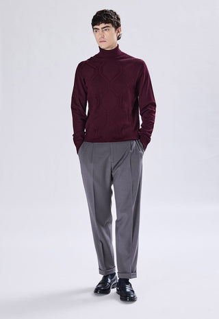 Geometric Pattern Turtleneck