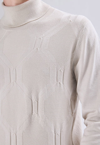 Geometric Pattern Turtleneck