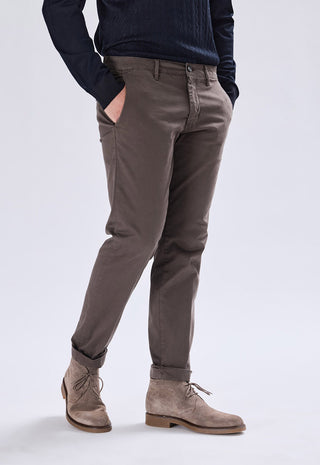 Pantalone Chino Raso Slim Fit