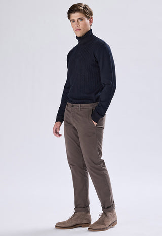 Pantalone Chino Raso Slim Fit
