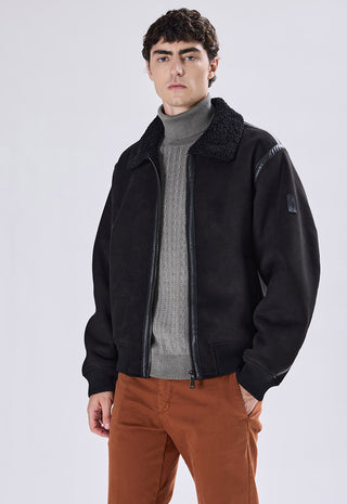 Bomber Montone Scamosciato