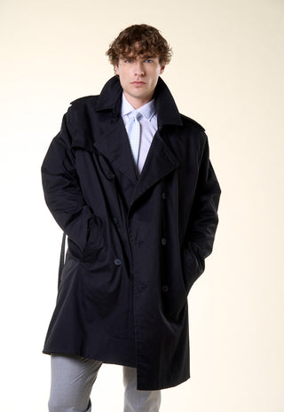Trench Doppiopetto|Colore:Nero
