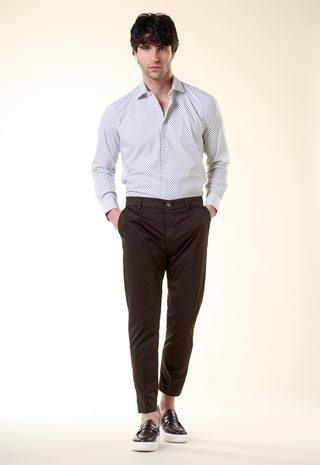 Camicia Ivy con Micro-Stampa Botanica|Colore:Verde