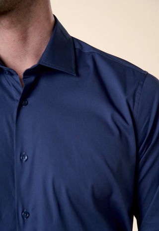 Camicia in Popeline Regular Fit|Colore:Lavagna