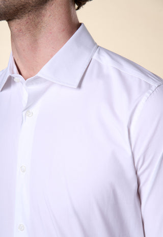 Camicia in Popeline Regular Fit|Colore:Bianco