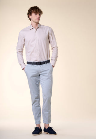 Camicia Oxford Unito Slim Fit|Colore:Beige
