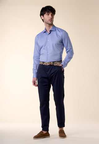 Camicia Oxford Unito Slim Fit|Colore:Azzurro