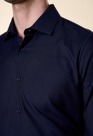 Camicia Oxford Unito Slim Fit|Colore:Blu