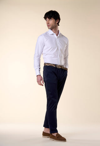 Camicia Oxford Unito Slim Fit|Colore:Bianco ottico