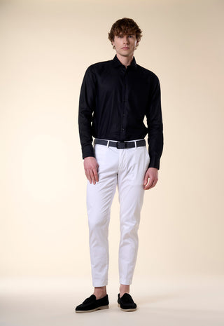 Camicia Oxford Unito Slim Fit|Colore:Nero