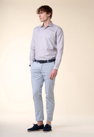 Camicia Oxford Unito Slim Fit|Colore:Mastice
