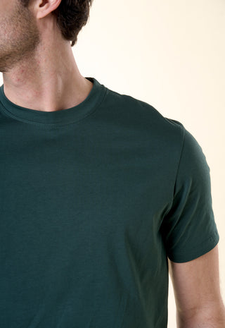 T-Shirt Girocollo Tinta Unita|Colore:Bosco