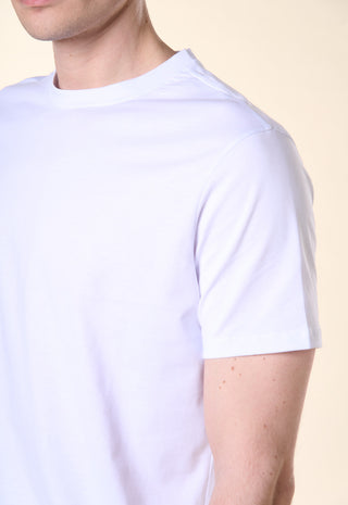 T-Shirt Girocollo Tinta Unita|Colore:Bianco