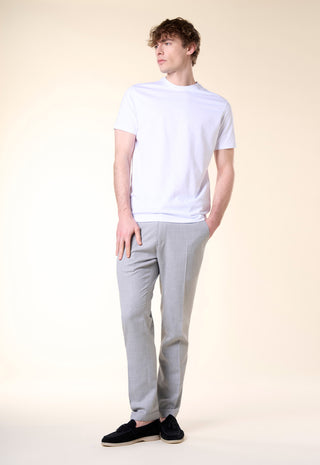 T-Shirt Girocollo Tinta Unita|Colore:Bianco