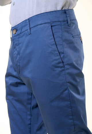 Pantalone Chino Slim-Fit in Cotone Stretch|Colore:Lavagna