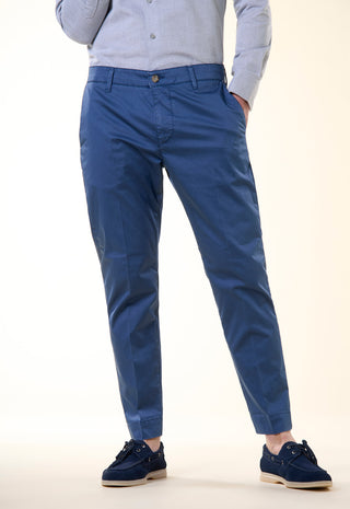 Pantalone Chino Slim-Fit in Cotone Stretch|Colore:Lavagna