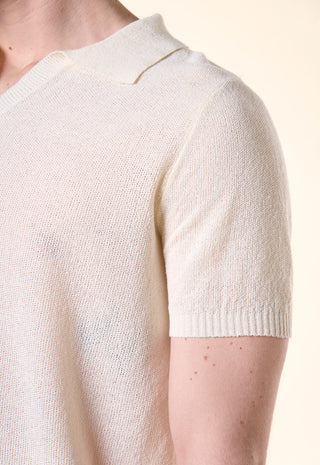 Polo Slim-Fit in Jersey di Cotone|Colore:Off white