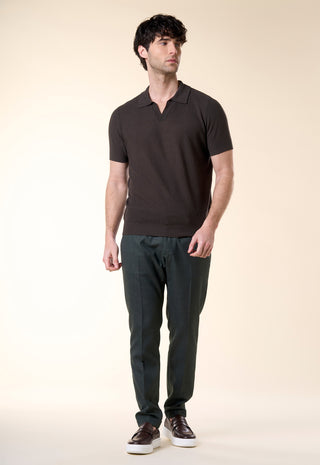 Polo Slim-Fit in Jersey di Cotone|Colore:Militare