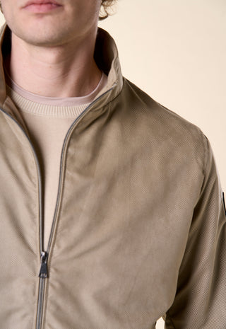 Giacca Bomber Dainetto Forato|Colore:Cammello