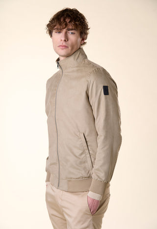 Giacca Bomber Dainetto Forato|Colore:Cammello