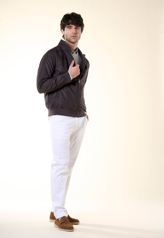 Giacca Bomber Dainetto Forato|Colore:Bruciato