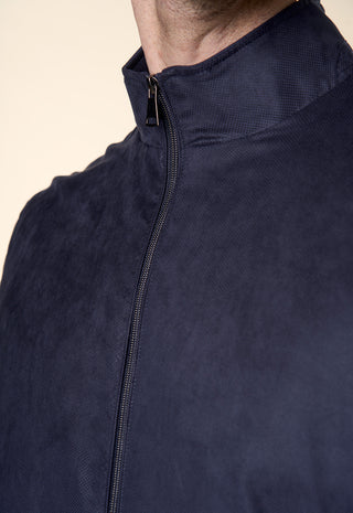 Giacca Bomber Dainetto Forato|Colore:Blu