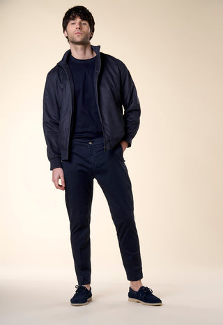 Giacca Bomber Dainetto Forato|Colore:Blu