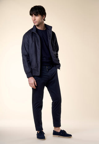 Giacca Bomber Dainetto Forato|Colore:Blu