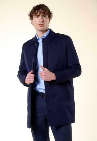 Trench Monopetto|Colore:Blu