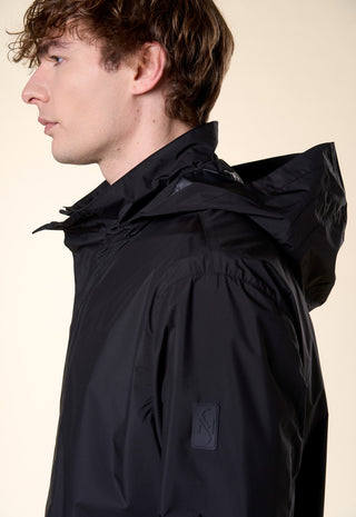 Giacca Tecnica con Cappuccio|Colore:Nero