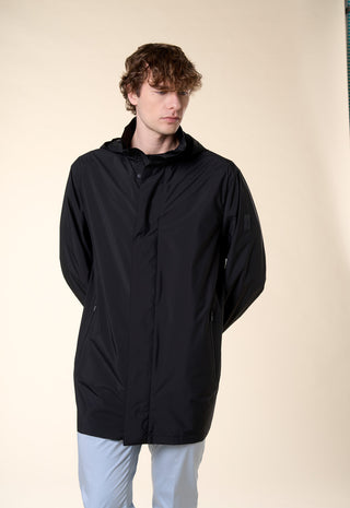 Giacca Tecnica con Cappuccio|Colore:Nero
