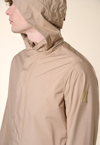 Giacca Tecnica con Cappuccio|Colore:Beige